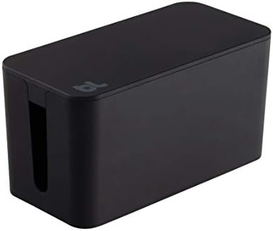 Bluelounge CableBox Mini Cable Management with Small Surge Protector, Black (CBM-BL) - Image 4