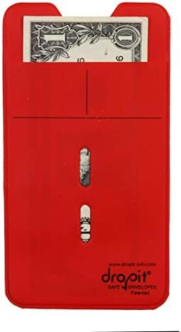 Two Color Bundle | Red & Blue |10 Each for a Total of 20 envelopes | Reuseable Dropit Safe Envelope for Safe Depositing of Currency and Money | Organize Coupon, Currency - Image 2