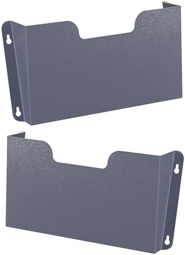 Single Pocket Wall File Organizer, Metal Letter Size Office Wall Organizer by Unknown