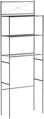 Zenna Home Over the Toilet Storage Shelf Space Saver, Behind Toilet Bathroom Organizer and Storage, Metal Bathroom Organizer with 3 Shelves, Oil Rubbed Bronze by ZennaHome