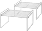 Shantton Cabinet Shelf Organizer, Pantry Shelf Rack, White 13.1x10.6x7.3 by Shantton