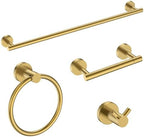 FORIOUS Bathroom Accessories, 4-Piece Bathroom Hardware Set - 24" Towel Bar by FORIOUS