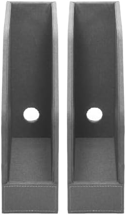MobileVision Executive Grey Cloth Fabric Vertical File Holders - 2 Piece Combo - Image 3