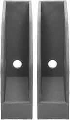 MobileVision Executive Grey Cloth Fabric Vertical File Holders - 2 Piece Combo - Image 3