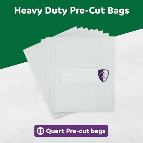 FoodSaver Heavy Duty Quart Vacuum Seal Bags, 88 Count 8" x 11" BPA-Free Freezer Bags, 30% Thicker for Food Storage, Sous Vide, and Meal Prep - Image 7