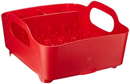 tub dish rack red by Umbra
