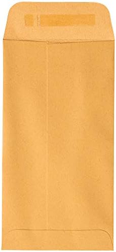 JAM PAPER #7 Coin Business Envelopes with Peel and Seal Closure - 3 1/2 x 6 1/2 - Brown Kraft Manila - Bulk 250/Box - Image 4