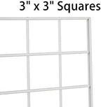 Commercial Grade Gridwall Panels – Heavy Duty Grid Panel for Any Retail Display, 2’ Width x 6’ Height, 3 Gridwall Panels Per Carton (White Finish) - Image 5