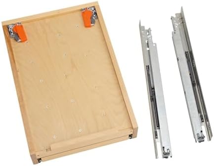 Rev-A-Shelf Maple Two-Tier Cutlery Replacement Drawer System w/BLUM Soft-Close for Face Frame Base Kitchen Cabinets, Kitchen Drawer Organizer, Min Opening Width of 18", 4WTCD-21HSC-1 - Image 6