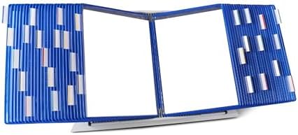 tarifold Desktop Reference Display System, 50 Pockets, Expandable, Blue by TARIFOLD