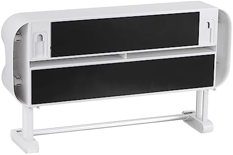uxcell 3 in 1 14"x2.6" Plastic Wrap Dispenser with Cutter and Magnetic Bottom, Suitable for Tin Foil, Plastic Cling Wrap, Aluminum Foil - Gray - Image 3