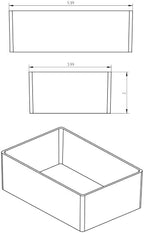 24 Pack-4x6x2 Inch Drawer Organizer Bin Set (Blue) - Image 2