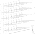 60 Pack Grid Wall Display Hooks, Metal Gridwall Accessories for Retail Stores, Trade Shows, Art and Craft Displays (White, 10 Inch) by Unknown
