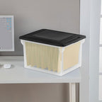 Sterilite File Box Tote with Lids for Letter and Legal Folders, 8-Pack - Image 4