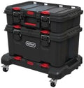 Keter Stack-n-Roll 3-Piece Rolling Tool Storage System – Includes Dolly, Tool Box & Deep Power Tool Case | Modular Mobile Tool Organizer | Stackable Design for Garage, Jobsite & Workshop by Unknown