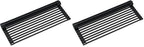 Kraus Multipurpose Workstation Sink Roll-Up Dish Drying Rack, Colander and Trivet in Black, KRM-11BL (Pack of 2) by Unknown