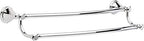 Delta Towel Rack | 24 Inch Polished Chrome Double Bar for Kitchen or Bathroom Towels | Cassidy Accessories by Unknown