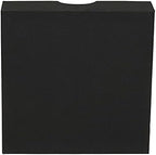 Household Essentials Drawer Organizer Tray with Fabric Cover and 9 Square Compartments, Black, Set of 2 - Image 3