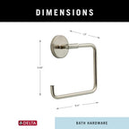 Delta Hand Towel Holder | Square Stainless Steel Ring for Hanging Towels in Kitchen, Bathroom | Trinsic Accessories - Image 6