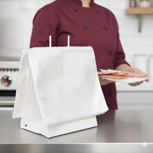 Heavy Duty Deli Saddle Bag Stand, 8" x 11 3/4", Non-Marking Feet Deli Bag Dispenser, Sturdy Stand Holds Any Size Deli Saddle Bags, Grocery Bag Holder - Image 2