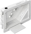 in-Wall TV Box with Flange for Home Theater Installation, 11.9" x 8.4" Cord Hider for Wall Mounted TV, with 2 Outlets, Cable Bracket, LV Cable & 1-1/2" ENT Entrance, Ideal for New or Retrofit Job by VinylSidingMountingBlock