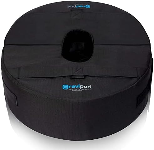 Gravipod Umbrella Base Weight | Outdoor Sand-Fillable Stabilizer for Cantilever, Offset, and Patio Umbrellas | Heavy-Duty Weather-Resistant Fabric by Gravipod