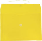 JAM PAPER Plastic Envelopes with Button & String Tie Closure - Legal Booklet - 9 3/4 x 14 1/2 - Assorted Primary Colors - 12/Pack - Image 4