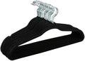 Simplify Slim Velvet Clothes Hangers | 100 Pack | Non-Slip | Shirts | Suit | Pants | Dresses | Garments | Closet Storage & Organization | Durable | Black by Simplify