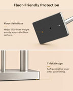 YUMORE Toilet Paper Holder with Storage & Weighted Base, Brushed Nickel - Image 4