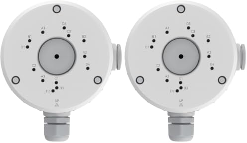 REOLINK Junction Box RLA-JBS1 Designed for Bullet Cameras B400, RLC-510A, RLC-510WA, RLC-810A, RLC-811A, RLC-811WA, RLC-81MA, RLC-81PA, RLC-1210A, Duo 2 PoE, Duo 2 WiFi, CX410 (Pack of 2) by Unknown