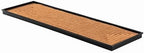 Anji Mountain Heavy Duty Waterproof Rubber Shoe Storage Mat Organizer/Boot Storage Multi Use for Entryway with Coir, Tan Rectangle Embossed Insert, Fits 4 Pair (46.5" Wide) by AnjiMountain