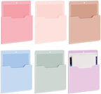 Fuutreo Magnetic Wall File Holder,6pcs,Aesthetic Color,Vertical-large by Fuutreo