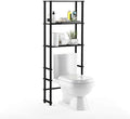 Furinno Turn-N-Tube with 3 Shelves Toilet Space Saver, Espresso/Black by Furinno-FitsYourSpaceFitsYourBudget