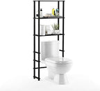 Furinno Turn-N-Tube with 3 Shelves Toilet Space Saver, Espresso/Black by Furinno-FitsYourSpaceFitsYourBudget