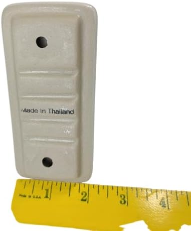 Beige Bone Almond Ceramic Tile Towel Bar Rod Rack Post Holder Porcelain Bracket Set Vintage Mid Century Modern Retro - Image 7