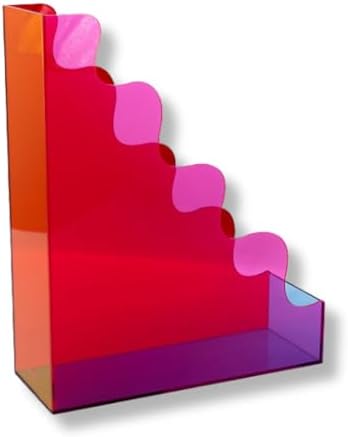 ban.do Cute Wavy Edge Acrylic File Holder, Colorblock - Image 3