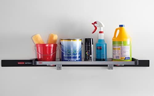 Rubbermaid FastTrack Rail Large Shelf Organization System, Holds up to 50 Pounds, Ideal for Cleaning Products/Garden Supplies/Laundry Products - Image 6