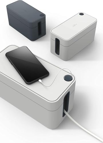 Durable, Cable Management Box, Graphite, Small - Image 4