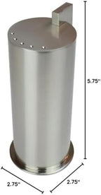 Ginger Kubic Solid Brass Vanity Jar No. 3, Large, Satin Nickel - Image 2