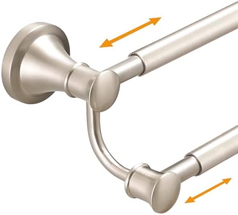 Hoimpro Double Towel Bar Towel Rack for Bathroom Wall Mount Brushed Nickel by Hoimpro