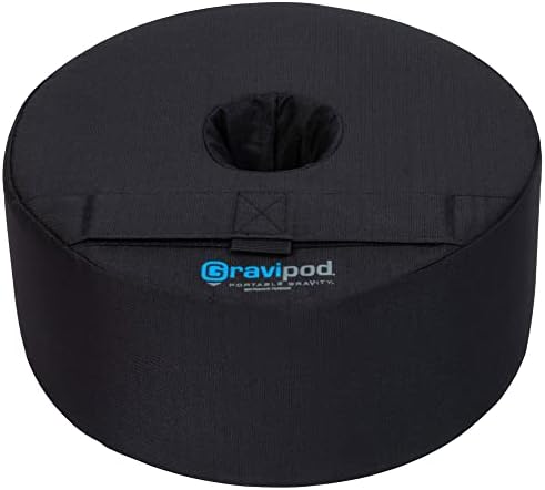 Gravipod Umbrella Base Weight | Outdoor Sand-Fillable Stabilizer for Cantilever, Offset, and Patio Umbrellas | Heavy-Duty Weather-Resistant Fabric by Gravipod