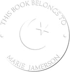 Custom Return Book Embossing Seal - Soft Inspiring Star Crescent Design | Personalized Home Embossed Stamp for Muslim Families | Customized Book Embossing Seal for Unique and Elegant Home Decor - Image 6
