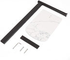 NearMoon Hand Towel Holder with Balanced Marble Base, 304 Stainless Steel Stand Towel Ring L Shape Hand Towel Rack Free-Standing Towel Bar for Bathroom Kitchen Countertop (Single Rod, Matte Black) - Image 6