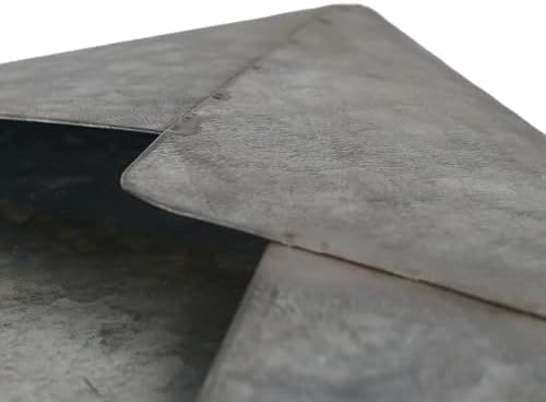 SOFFEE DESIGN Galvanized Mail Organizer - Wall Mount Metal Mail Holder - Envelope Shape Mail Holder for Wall - Paper Letter Magazine Storage - Home and Office Wall Decor - Hanging Letter Basket - Image 7
