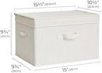 StorageWorks Fabric Storage Bins with Lids, Closet Storage Bins - Image 2