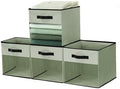 DECOMOMO Storage Bins, Cube Storage Bin with Window by DECOMOMO