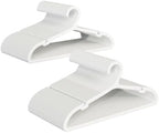 ABHENG 100 Pack Clothes Hangers, Non Slip Plastic Coat Hangers, Space Saving Hangers, Heavy Duty, Hanging Dry Wet Clothes, 16.4" x 8.3", White, UAPY05100W by Liveinacomfortablehome
