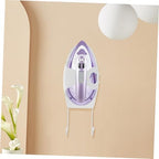 Wall Mount Steam Iron Holder and Ironing Board Organizer White - Image 6
