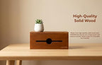Wooden Cable Management Box for Power Strips, Desk Cord Organizer for Home Office & TV Stand, Hidden Cable Storage with Phone Stand - Image 7