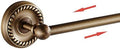 Antique Bronze Towel Rack for Bathroom Adjustable 15.5 to 27.5 Inch Towel Bar Wall Mounted by PINMING